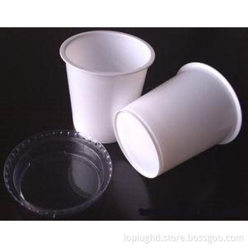 White Disposable Dessert Cups For Salad 40 Degrees 450ml 15